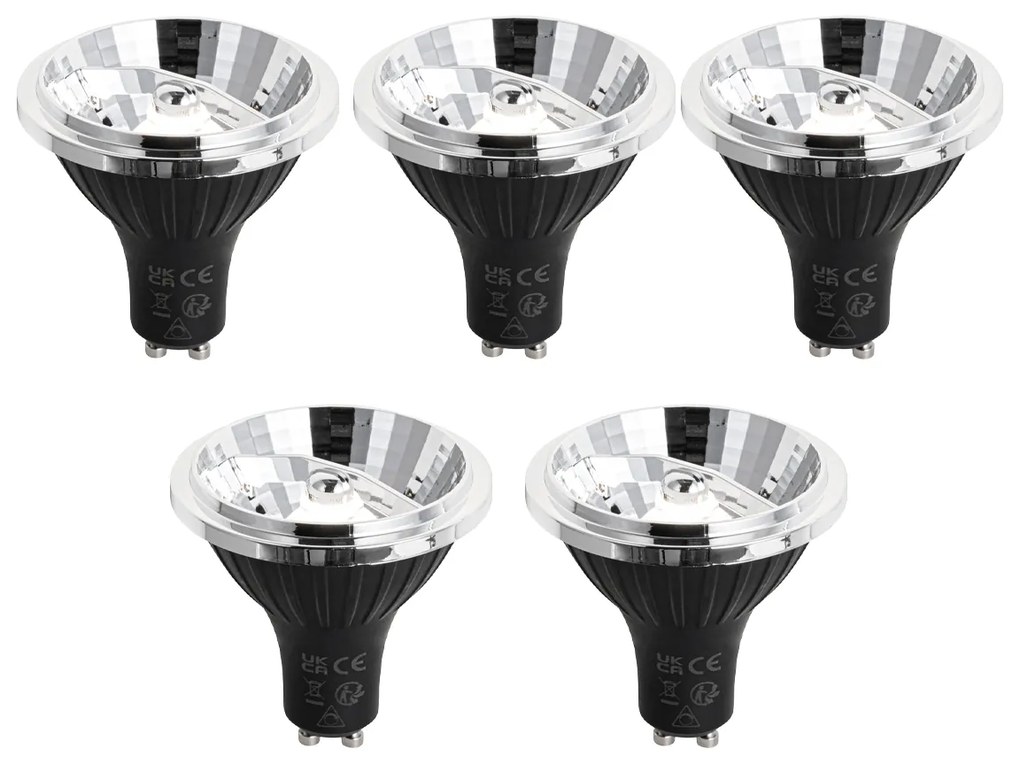 Sada 5 stmievateľných LED žiaroviek GU10 70mm 6,5W 600 lm 4000K