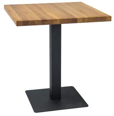 Barový stôl Pedro (dub + čierna). Vlastná spoľahlivá doprava až k Vám domov. 1050756