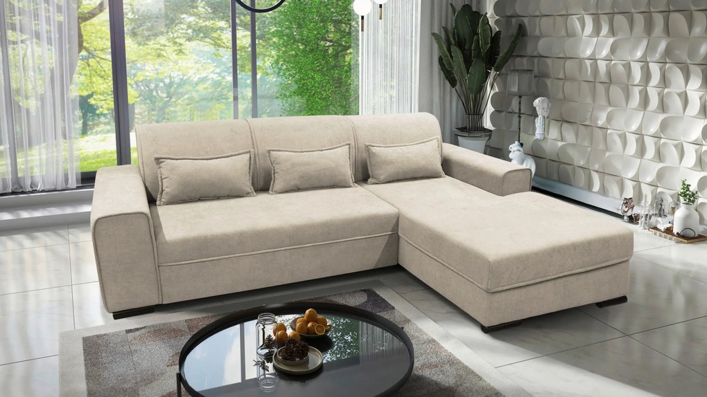 XXXLutz ROHOVÁ SEDAČKA, textil, béžová MID.YOU - Sedačky - 001574006502