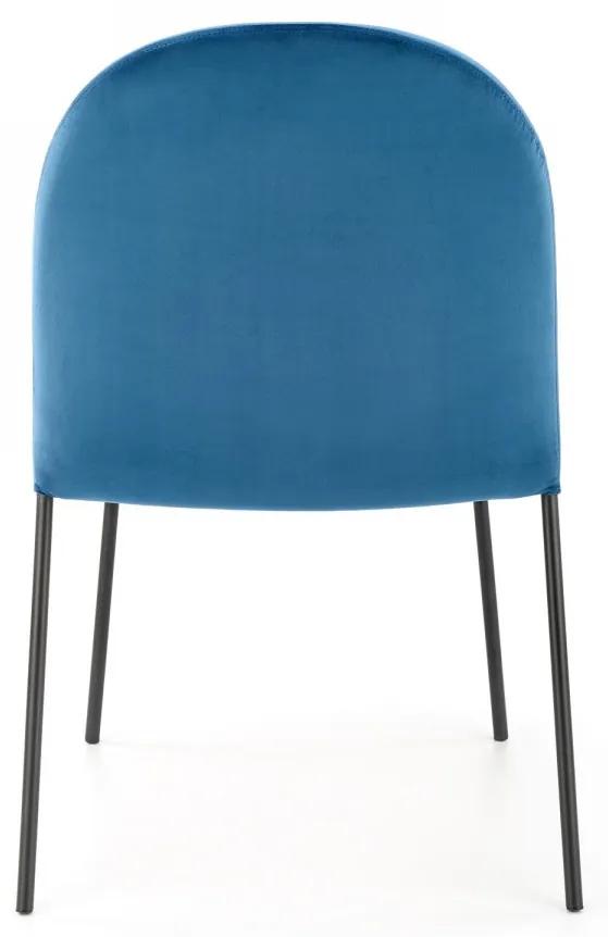 Dizajnová stolička Clorissa tmavomodrá