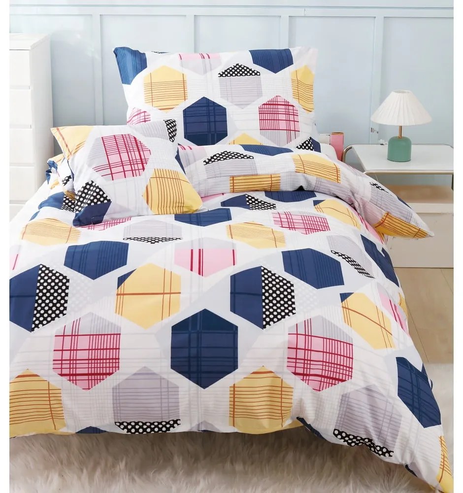 Trojdielne obliečky na jednolôžko z mikrosaténu 140x200 cm Amelie – My House