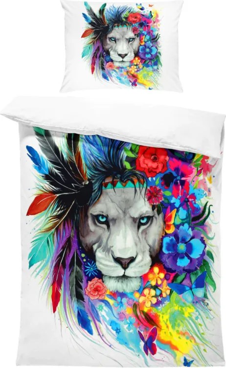 Obliečky Lev Art (Rozmer: 1x140/220 + 1x90/70)