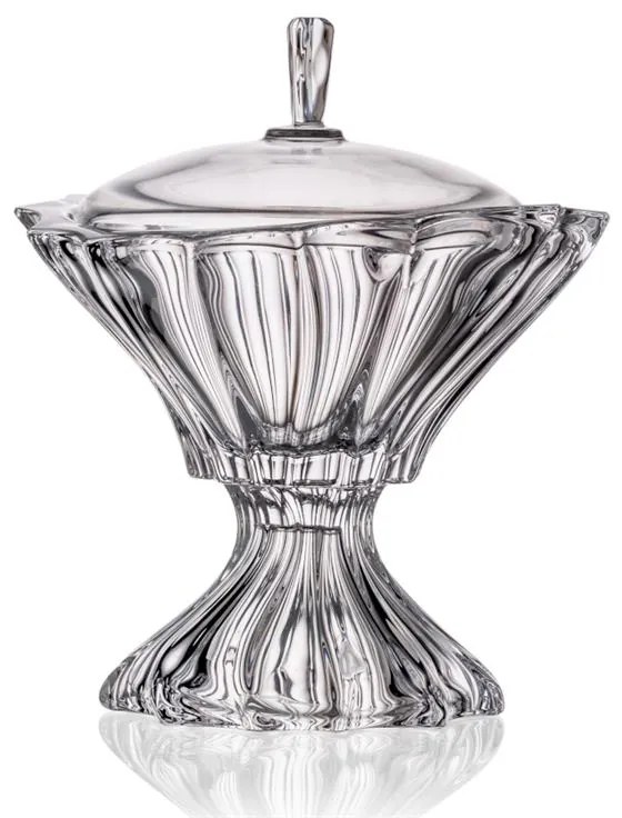 KRIŠTÁĽOVÁ MISKA BOHEMIA PLANTICA NA CUKROVIKY 255MM