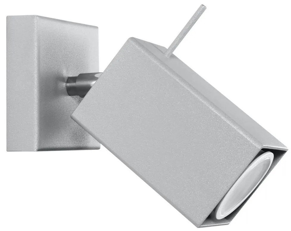 Sollux SL.0455 - Nástenné bodové svietidlo MERIDA 1xGU10/40W/230V šedá