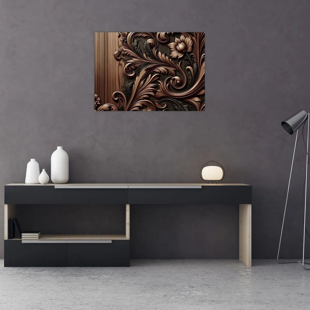 Obraz - Vzor z dreva (70x50 cm)