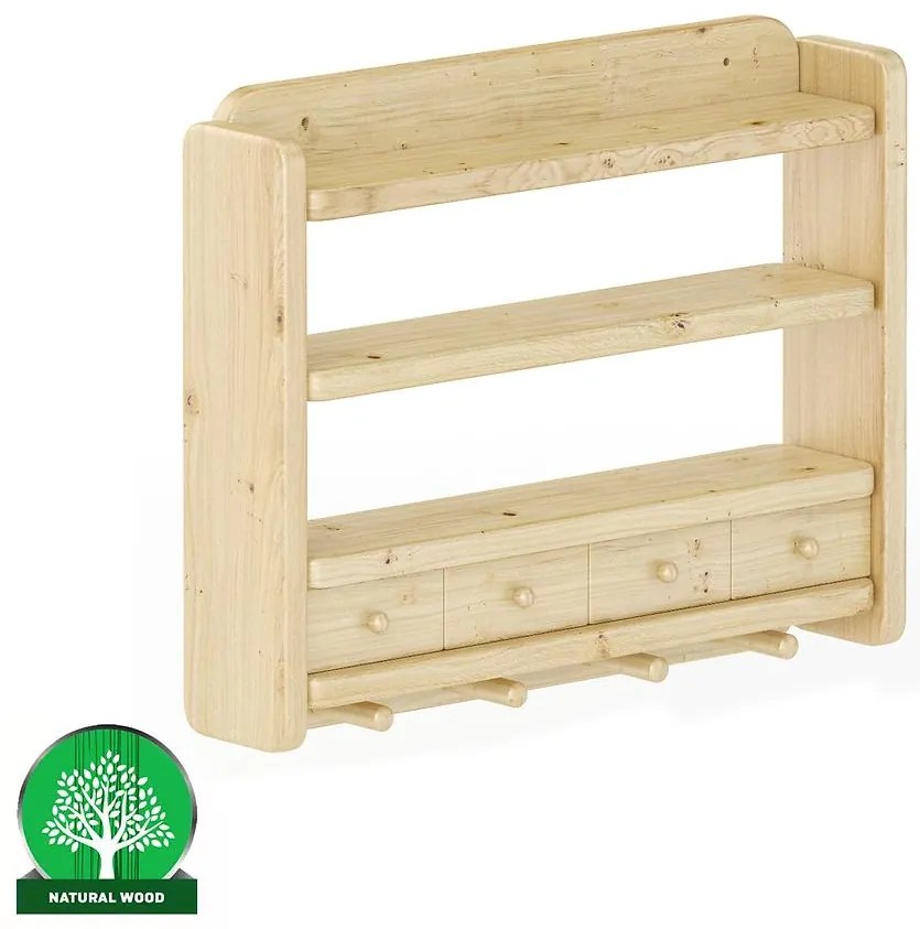 Polička borovica PK118-50x40x10 surová