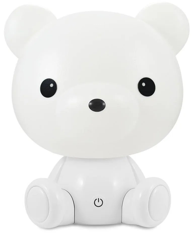 LED Stmievateľná detská nočná lampička 2,5W/230V medvedík biela