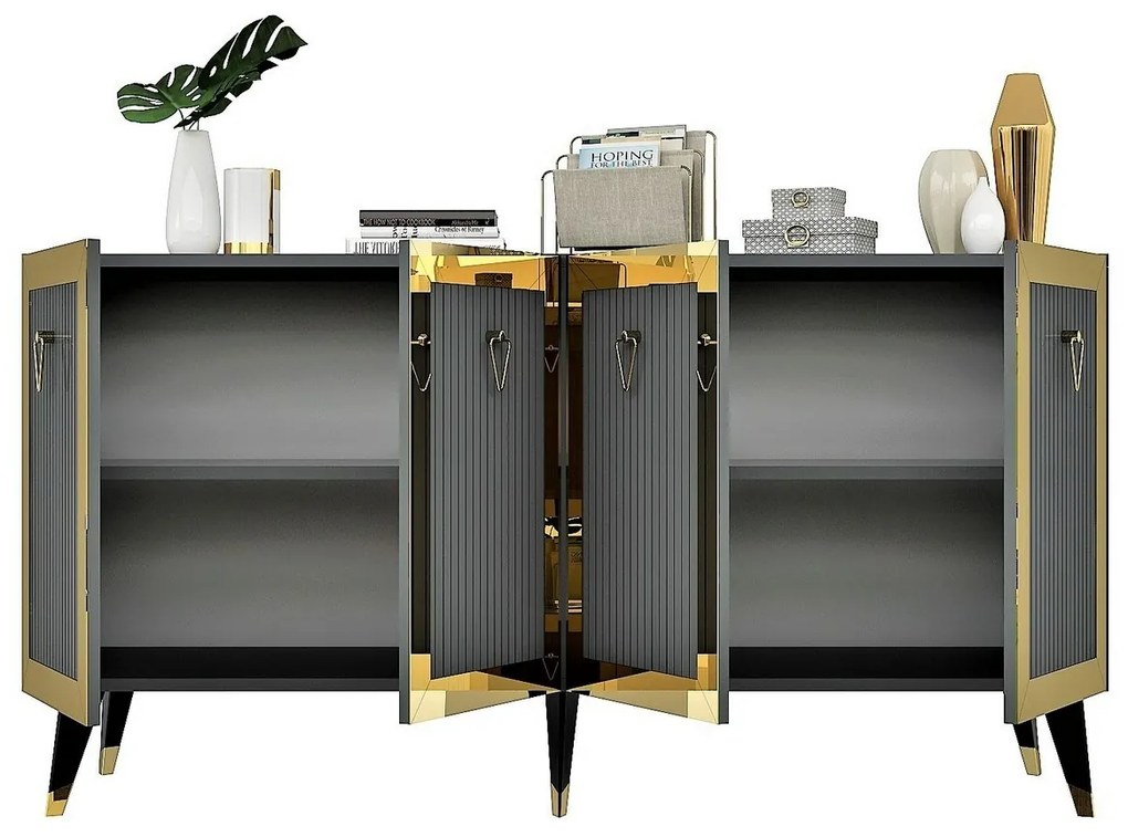 Skrinka Bare Anthracite and Gold