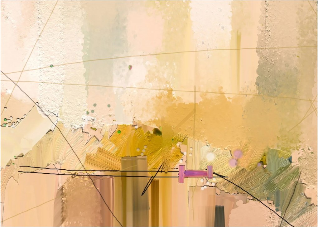 Obraz - Abstrakcia, olejomaľba (70x50 cm)