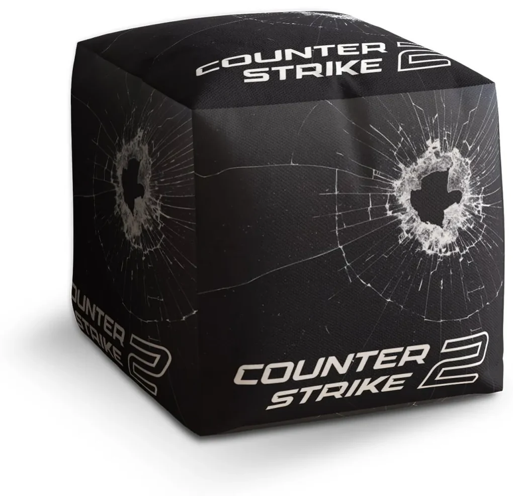 Sablio Taburet Cube Counter Strike 2 Priestrel: 40x40x40 cm