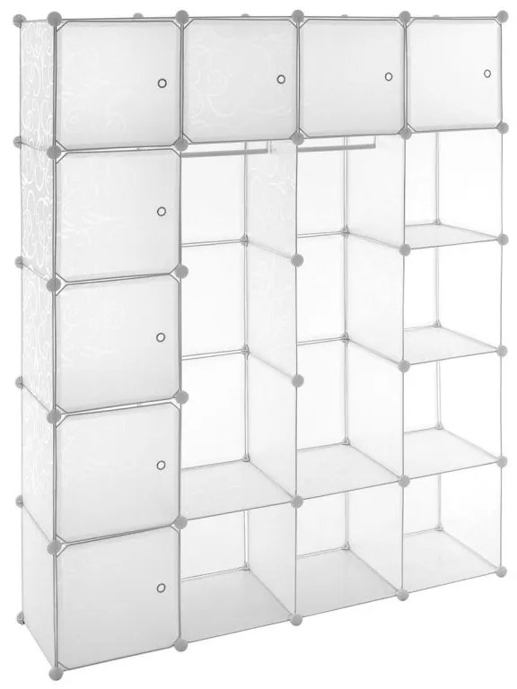 Divero 70655 Transparentný regál - zásuvný systém