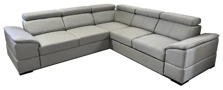 Univerzálna rohová rozkladacia sedacia súprava s úložným priestorom GRANADA sivá