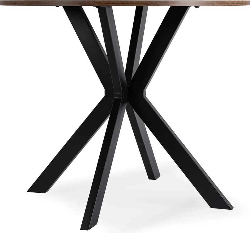 Stôl ERION 90 cm Dub Rustikál / čierny