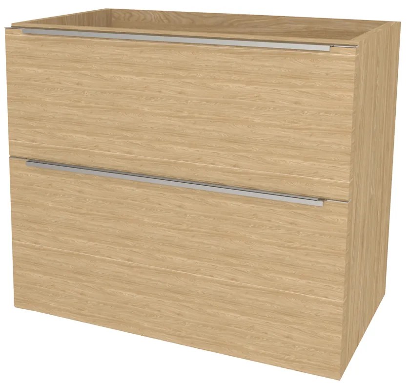 Mereo, Mereo Mailo, kúpeľňová skrinka 81 cm, chróm madlo, Multidecor, Dub olejovaný, MER-CN591SDUO1