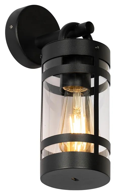 Priemyselná vonkajšia nástenná lampa čierna IP44 - Ruben