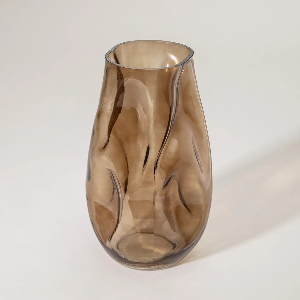 Váza Bronze Wave II 13x13x26 cm
