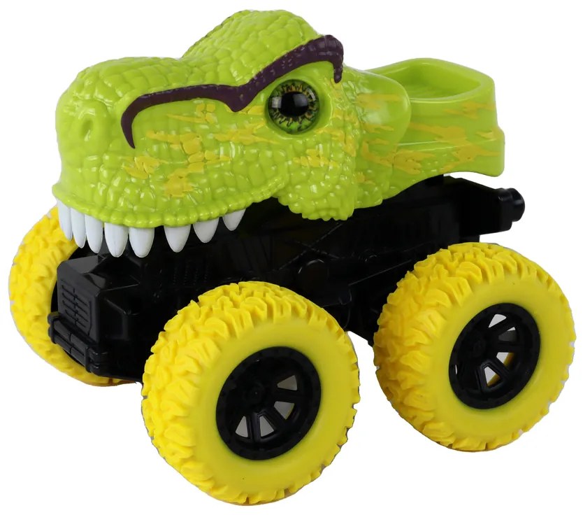 Lean Toys Zelená štvorkolka na trecí pohon – T-Rex