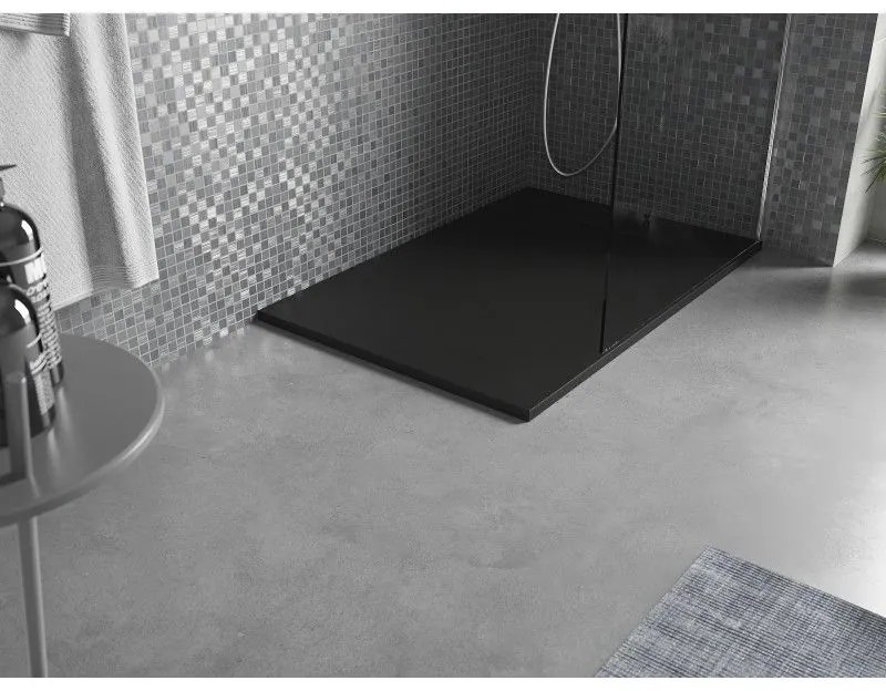 Mexen Otto, SMC obdĺžniková sprchová vanička 110 x 80 cm, čierna, 4N708011