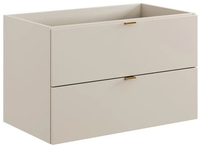 Závěsná skříňka pod umyvadlo Dalia Cashmere s deskou 80 cm kašmírová