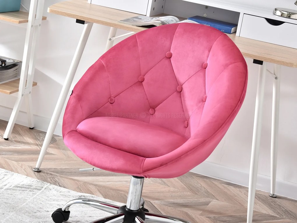 Kreslo Lush 4 (ružová + chrómová). Akcia -13%. Vlastná spoľahlivá doprava až k Vám domov. 1110255