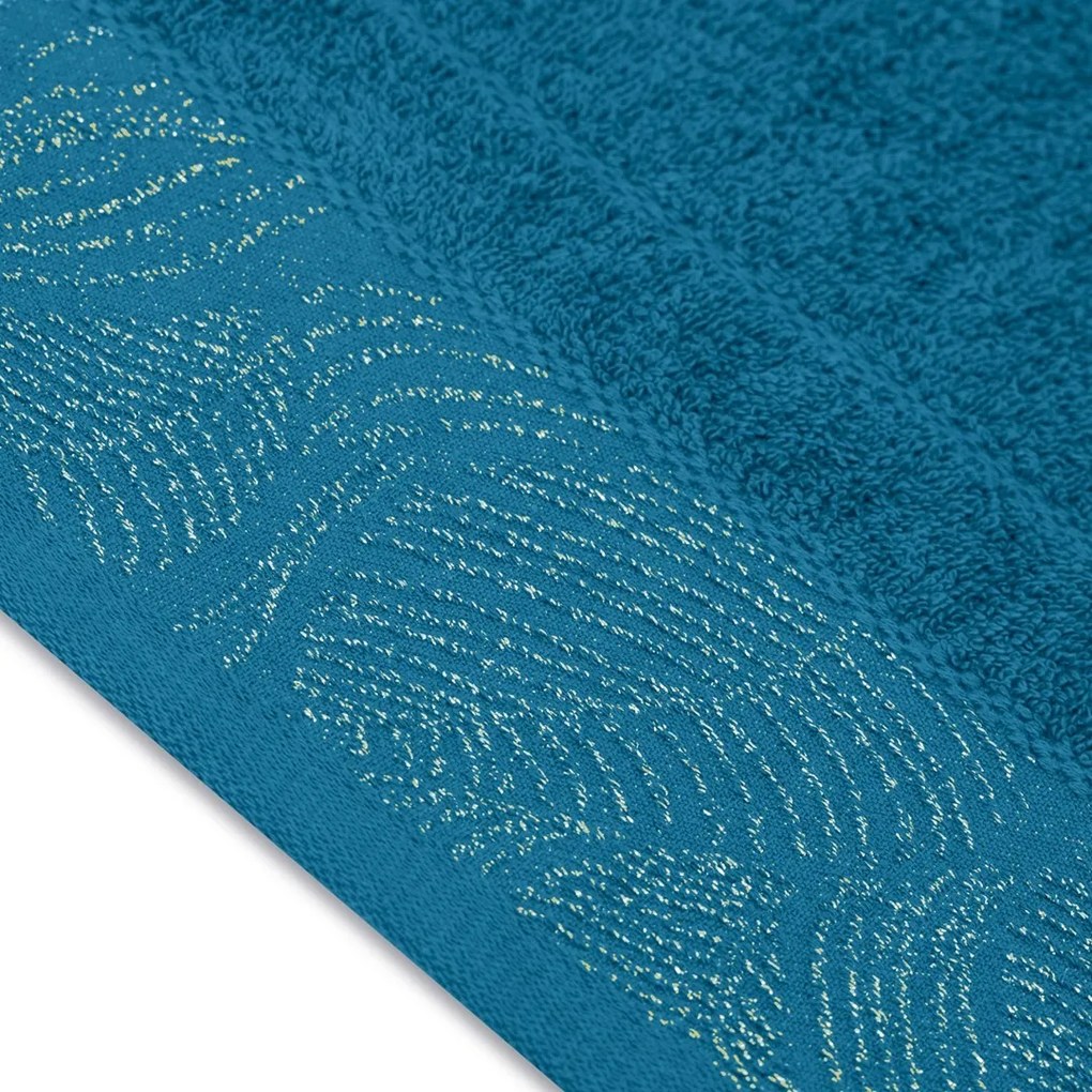 Sada 3 ks ručníků BELLIS klasický styl tmavě modrá
