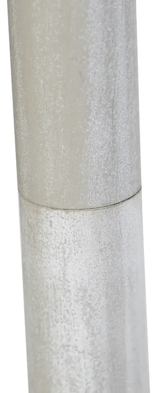 Stojaca lampa s tienidlom z ľanu hnedá 45 cm - Classico