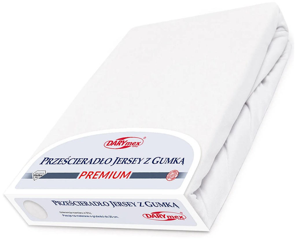 JERSEY PRESTIERADLO PREMIUM 110X200 CM BIELE