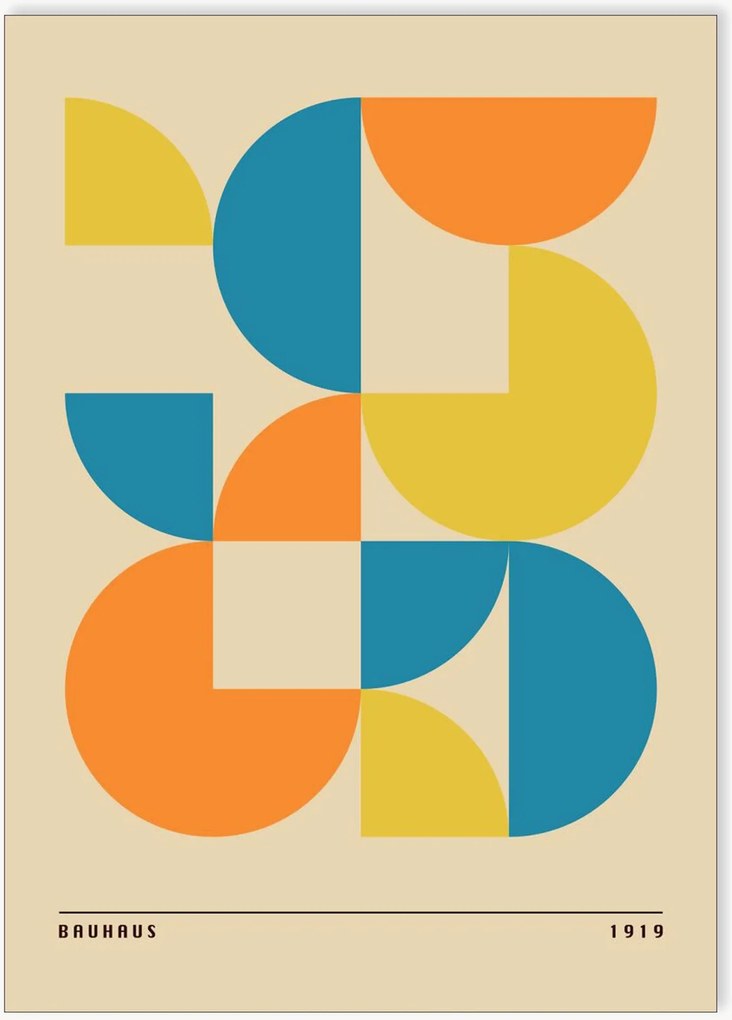 Plagát Bauhaus Abstract