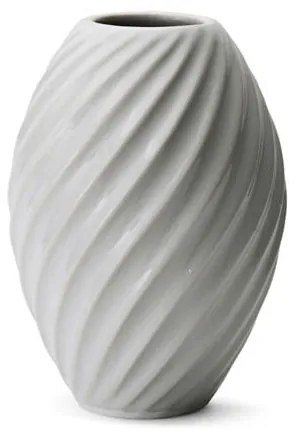Biela porcelánová váza Morsø River, výška 16 cm