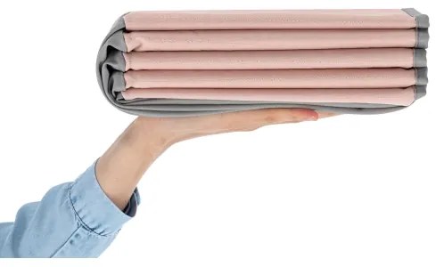 Detský suchý bazén s loptičkami pr. 80 cm ružová/sivá