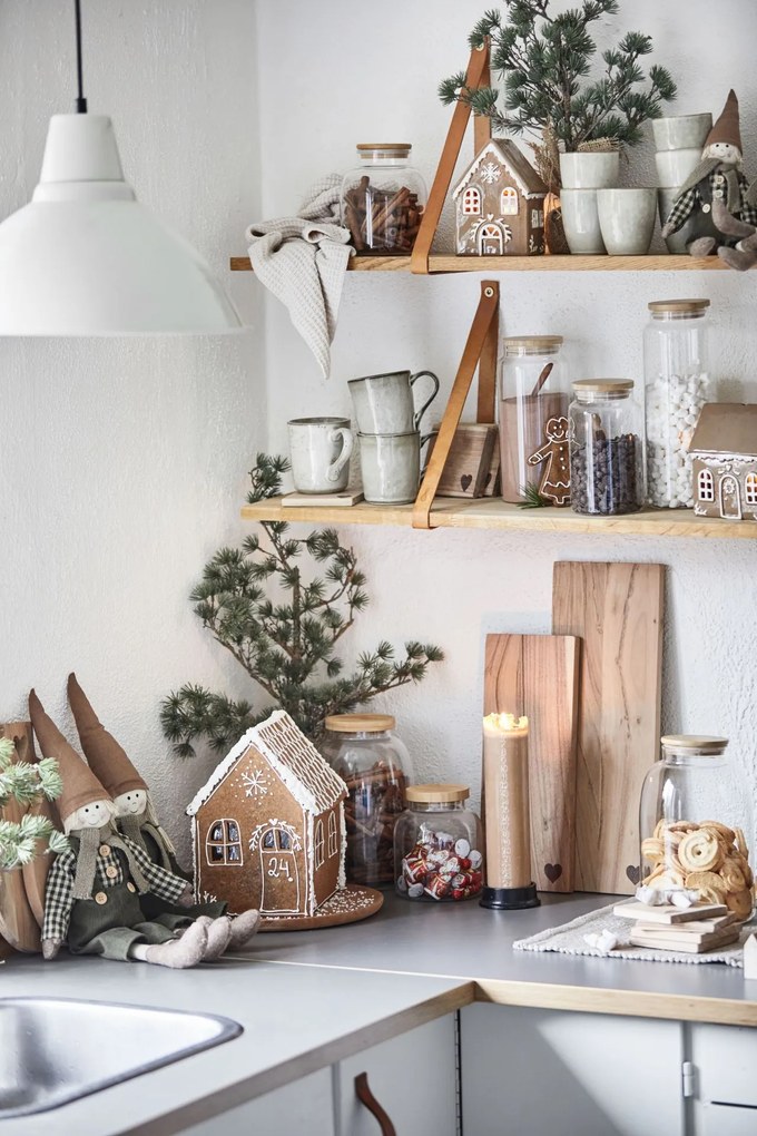 Ib Laursen Keramický svietnik Stillenat Gingerbread Snowflake