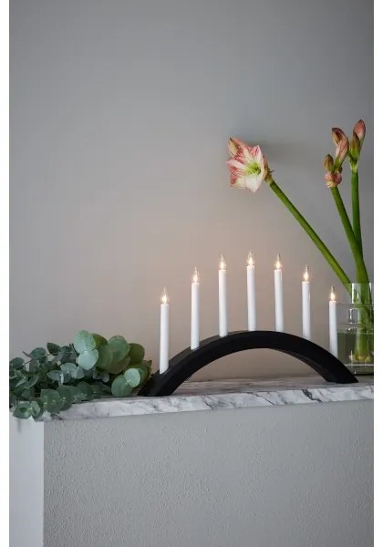 Markslöjd 705956 - Vianočný svietnik AVENTO 7xE10/3W/230V čierna