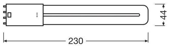 LED Žiarivková trubica 2G11/8W/230V 3000K - Osram