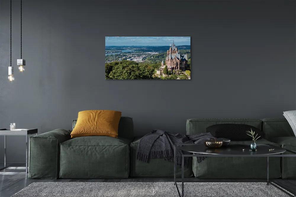 Obraz na plátne Nemecko Panorama mestského hradu 140x70 cm