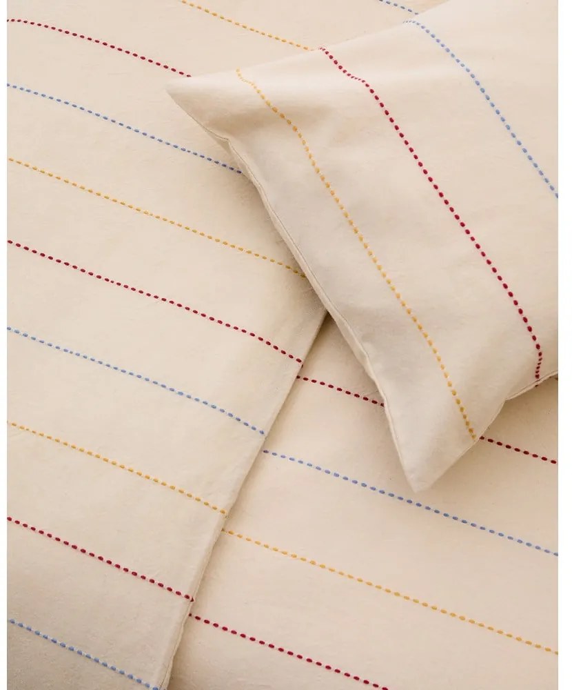 Béžové detské obliečky do postieľky z Bio bavlny s plachtou 110x180 cm Indani – Kave Home