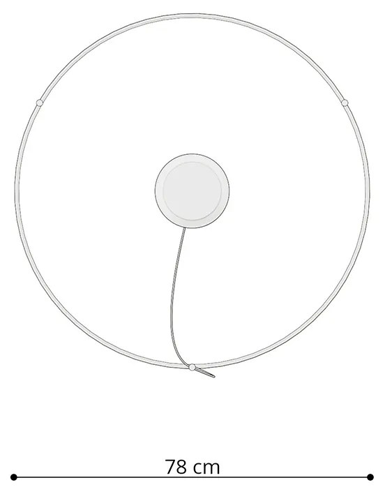 Závesné LED svietidlo Rio 78, 1x LED 50w, 3000k, w