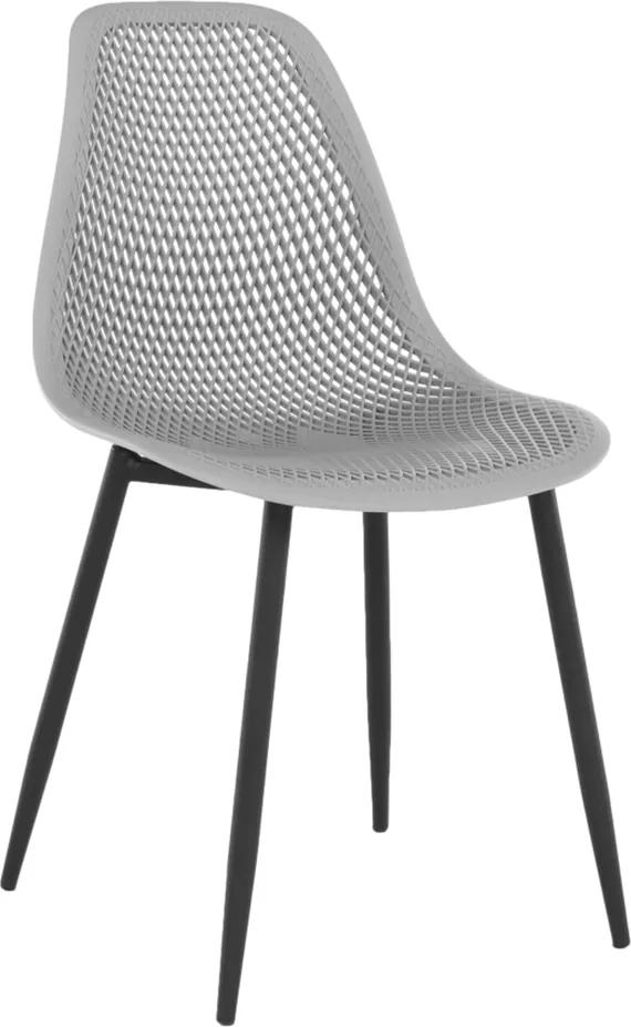 Jedálenská stolička, sivá/čierna, TEGRA