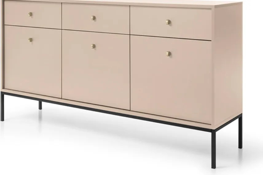 Dizajnová komoda MONNA 155 cm kašmír