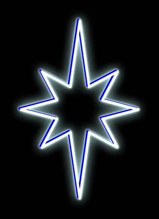 DECOLED LED svetelná súprava pre vianočné stromčeky vysoké 15-17 m, modrá