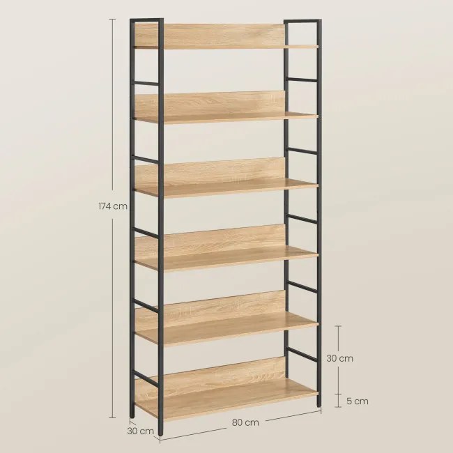 Úložná polica OSKAR LLS176B11 hnedá