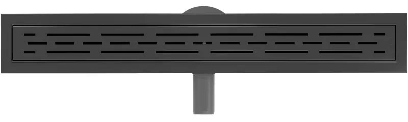 Mexen Flat 360°, nerezový sprchový žľab vzor M01 50 cm, čierna matná, 1720050-40