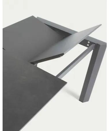 AXIS PORCELAIN DARK GREY rozkladací jedálenský stôl 160 (220) cm