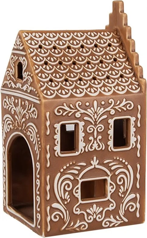 Porcelánový svícen perníková chaloupka Perníková chaloupka - 7*7*15 cm
