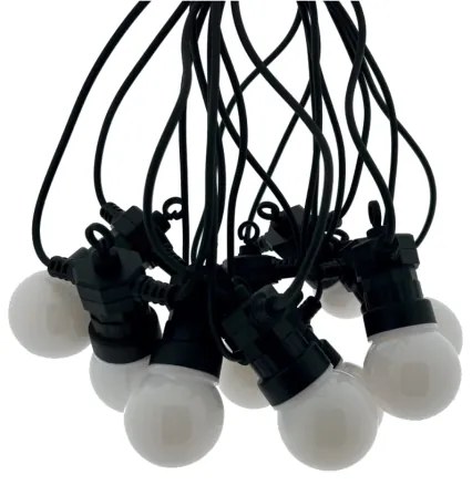 LED vonkajšia dekoratívna reťaz 10xLED/0,36W/230V 4,5 m IP44 čierna