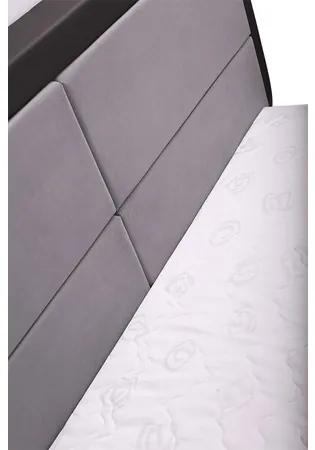 Čalúnená posteľ SIMONA čierna rozmer 140x200 cm