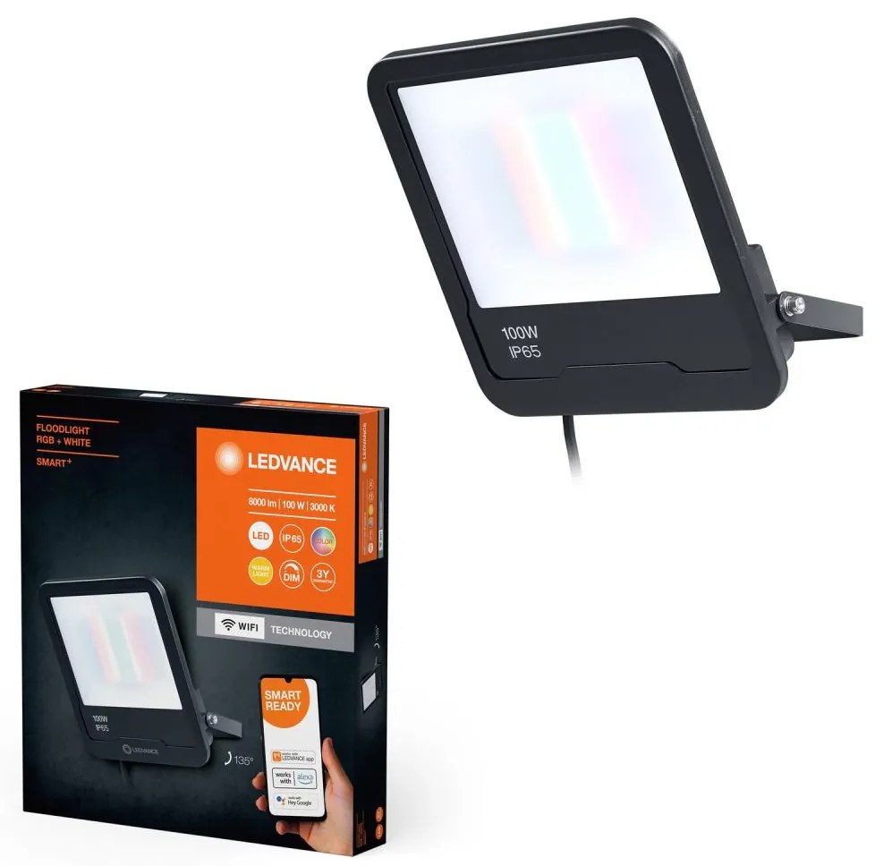 Ledvance Ledvance - LED RGBW Stmievateľný reflektor FLOODLIGHT LED/100W/230V IP65 Wi-Fi P225521