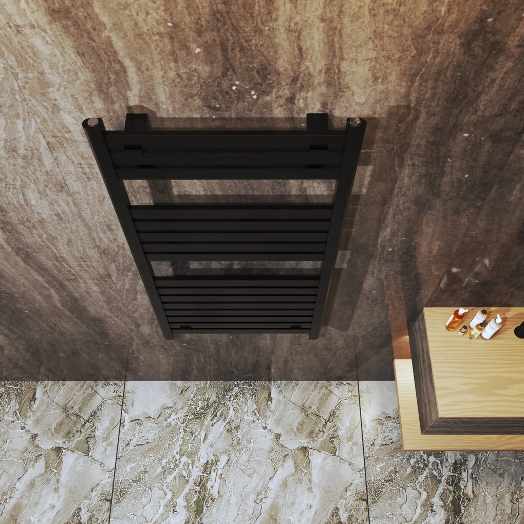 Gamma Artic, vykurovacie teleso 600x1200 mm, 560 W, čierna matná, GMA-ARCT-12060-BK