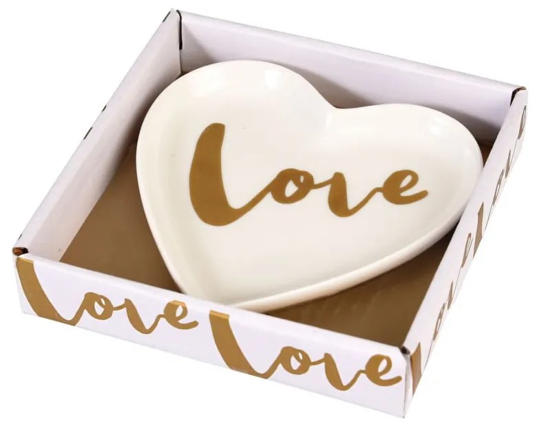 Ozdobný porcelánový tanierik Rex London Love Heart