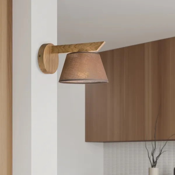 Nástenné svietidlo ANTONIO 1xE14/40W/230V dub