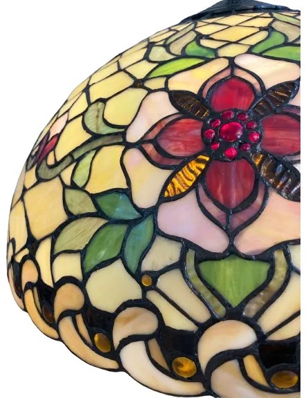 Vitráž lampa do obývačky kolekcia CAPH alloy Ø50*72